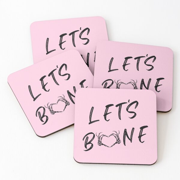Item preview, Let's Bone | Skeleton Hand Heart Pink And Black designed and sold by KinkShoppe.