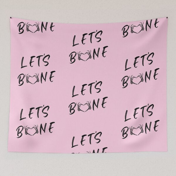 Item preview, Let's Bone | Skeleton Hand Heart Pink And Black designed and sold by KinkShoppe.