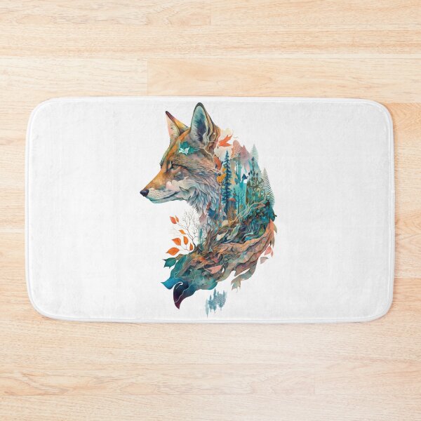 Item preview, Fox and landscape double exposure designed and sold by printiesart.