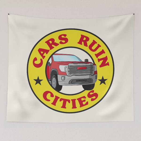 Item preview, Cars Ruin Cities - Walkable City designed and sold by Picket Club.