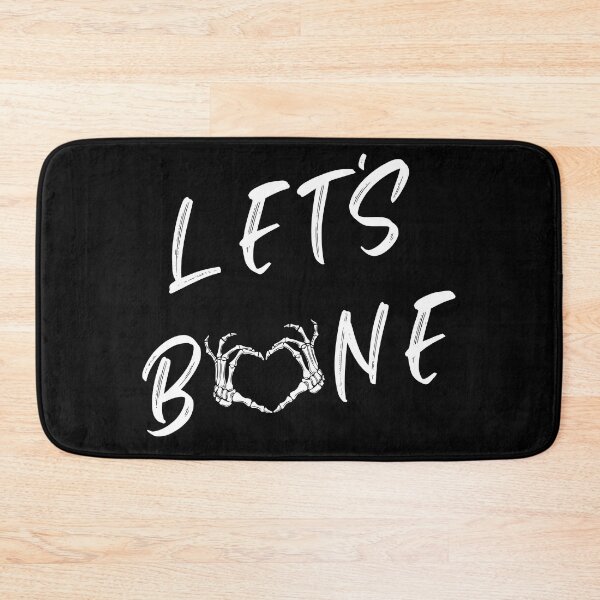 Item preview, Let's Bone | Skeleton Hand Heart Black And White designed and sold by KinkShoppe.