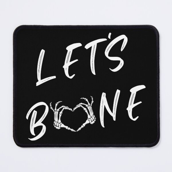 Item preview, Let's Bone | Skeleton Hand Heart Black And White designed and sold by KinkShoppe.