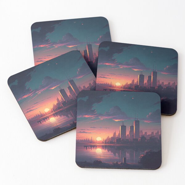 Artikelvorschau, City Sunset 5 - 都市の夕焼け 5 entworfen und verkauft von SugoiDigi.