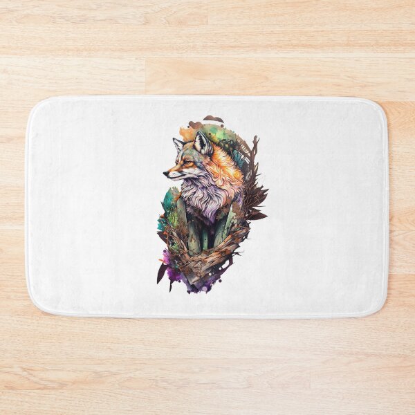 Item preview, Fox and landscape double exposure designed and sold by printiesart.