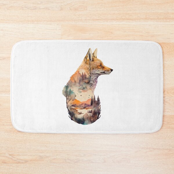 Item preview, Fox and landscape double exposure designed and sold by printiesart.