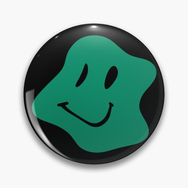Item preview, Trippy Psychedelic Smiley Face Sea Green designed and sold by Ninjakandy.