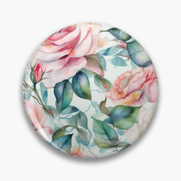Item preview, Seamless Floral Design with roses. Watercolor illustration. AI generated Illustration. designed and sold by svetlanna.