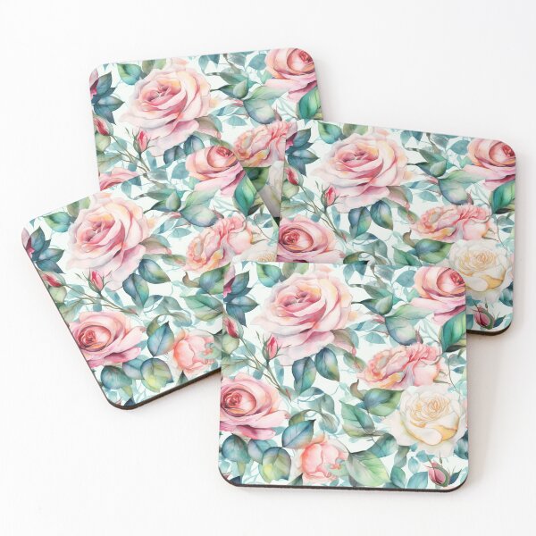 Item preview, Seamless Floral Design with roses. Watercolor illustration. AI generated Illustration. designed and sold by svetlanna.