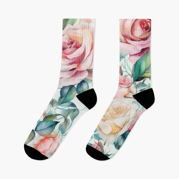 Item preview, Seamless Floral Design with roses. Watercolor illustration. AI generated Illustration. designed and sold by svetlanna.