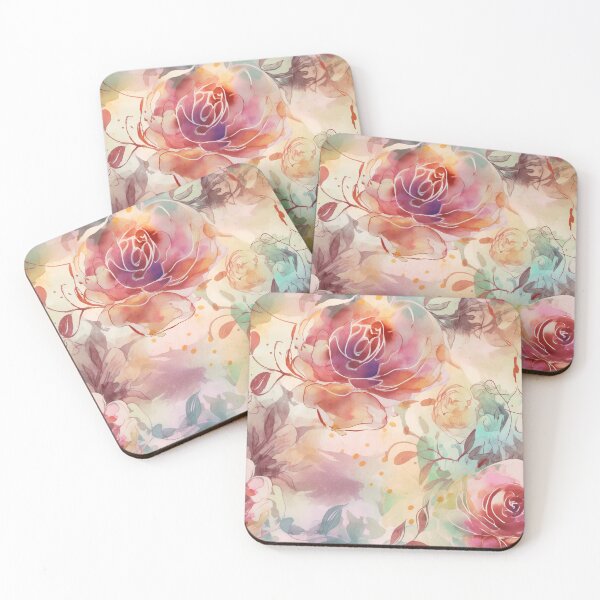 Item preview, Seamless Floral Design with roses. Watercolor illustration. AI generated Illustration. designed and sold by svetlanna.