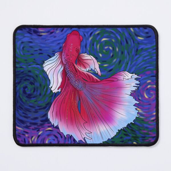 Item preview, Bright Pink Beta Fish designed and sold by LeilaWarneArt.