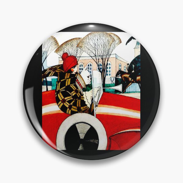 Item preview, Art Deco: Niña y pug en automóvil de Gerda Wegener (1927) designed and sold by mturns57.