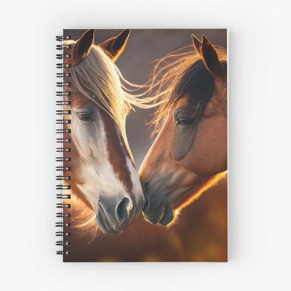 Item preview, Dos caballos en amistad. Ilustración generada por IA. designed and sold by svetlanna.