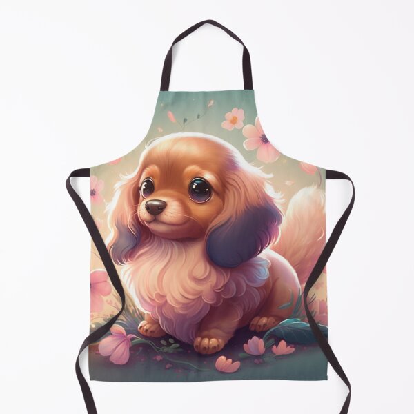 Item preview, Fluffy Doxin Dachshund weenie weener Puppy love designed and sold by Lemon LawArt.