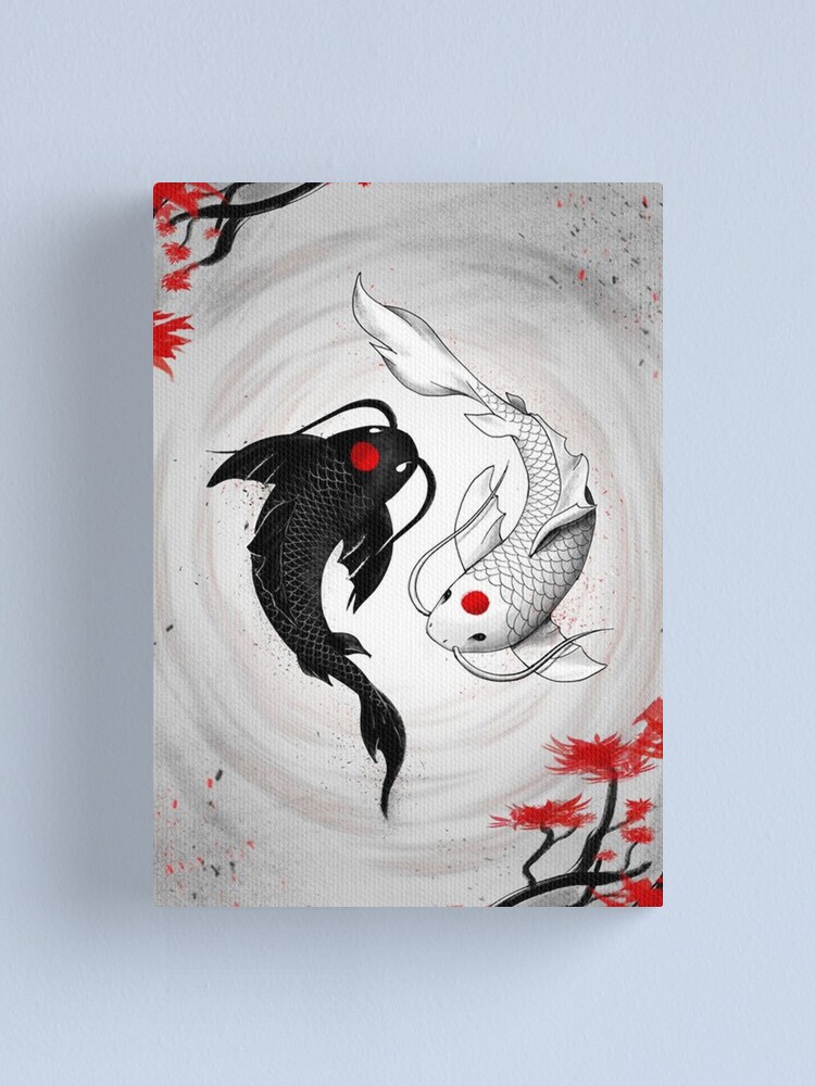 Wall Art Print Koi Fish Yin Yang, Gifts & Merchandise