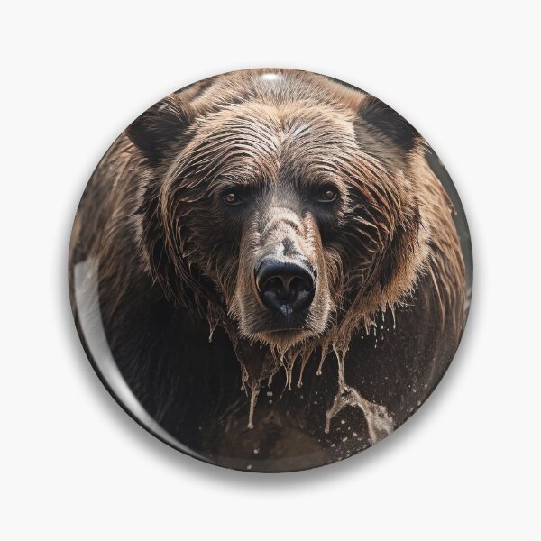 Item preview, Grizzly Bear . AI generated Illustration. designed and sold by svetlanna.