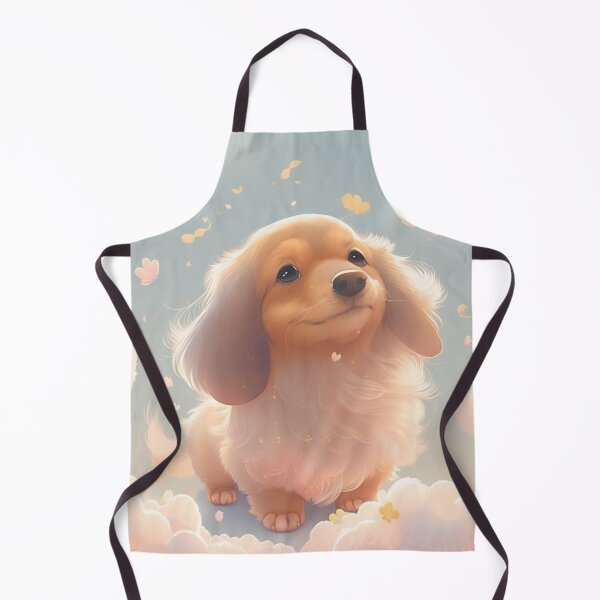Item preview, Fluffy Doxin Dachshund weenie weener Puppy love designed and sold by Lemon LawArt.