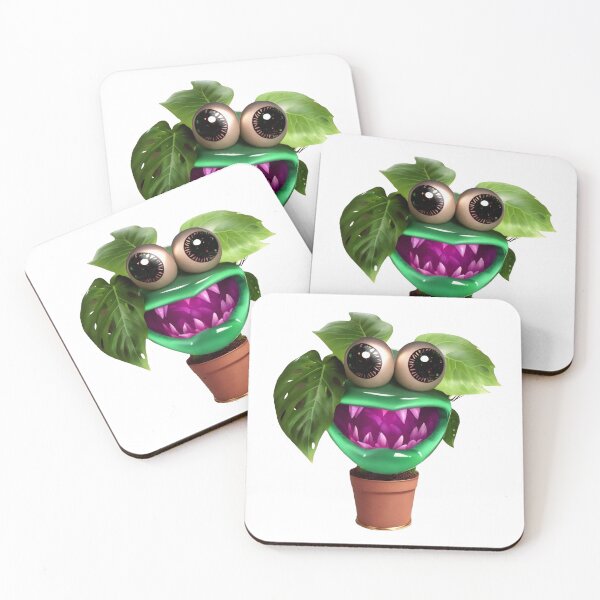Item preview, Emma, the evil hungry monstera monster designed and sold by SheepAttack.