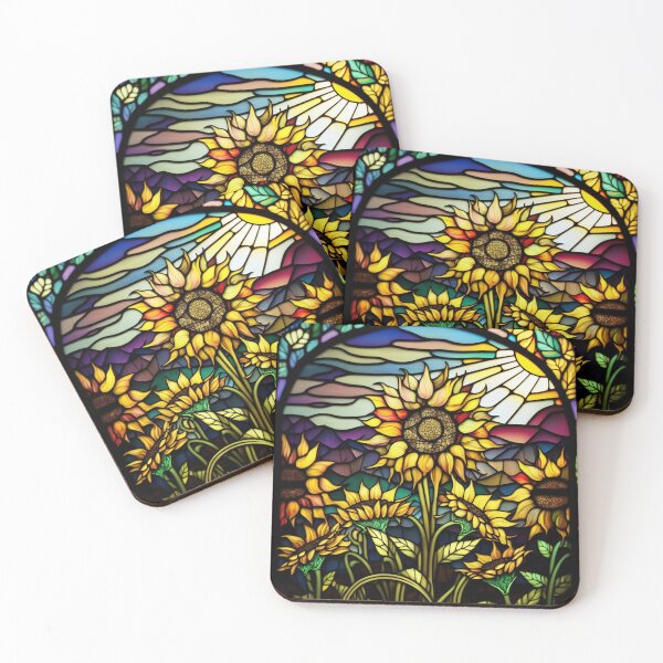 Item preview, Mosaic Fields of Sunflowers designed and sold by Kathleen Douglas.