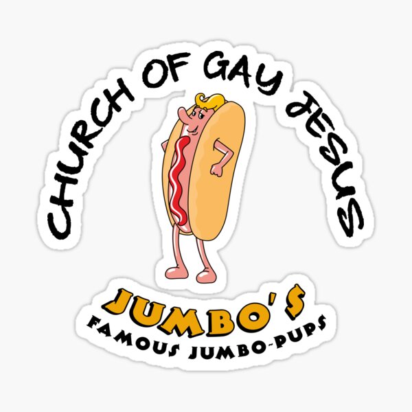 Church Of Gay Jesus Shameless Sticker