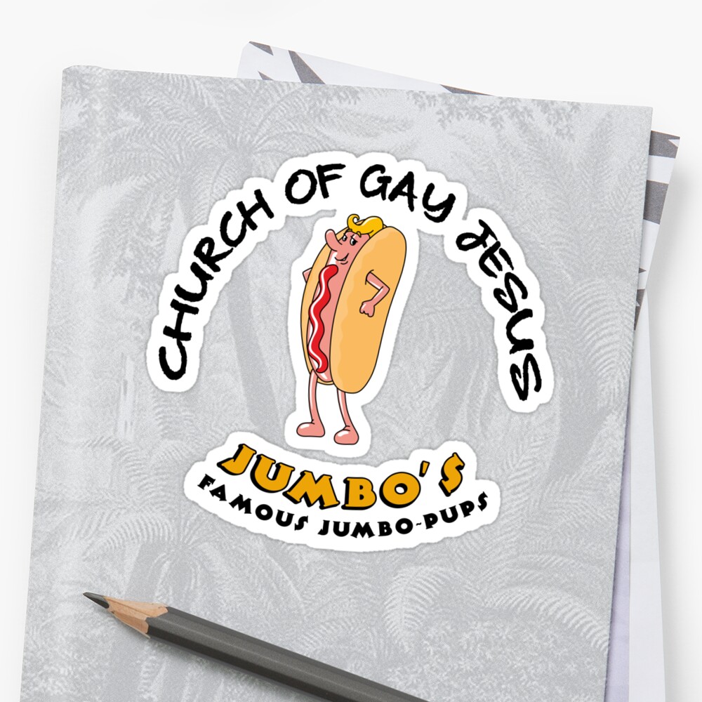 Church Of Gay Jesus Shameless Stickers By Worldofteesusa Redbubble