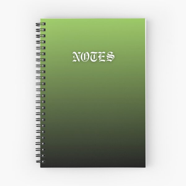 Item preview, Malachy Green and Black Gradient Notes Book designed and sold by Ninjakandy.
