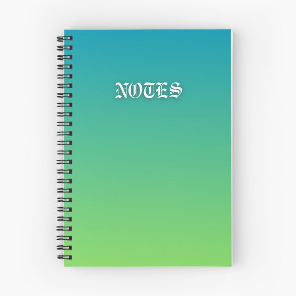 Item preview, Blue Green Gradient Notes Book designed and sold by Ninjakandy.