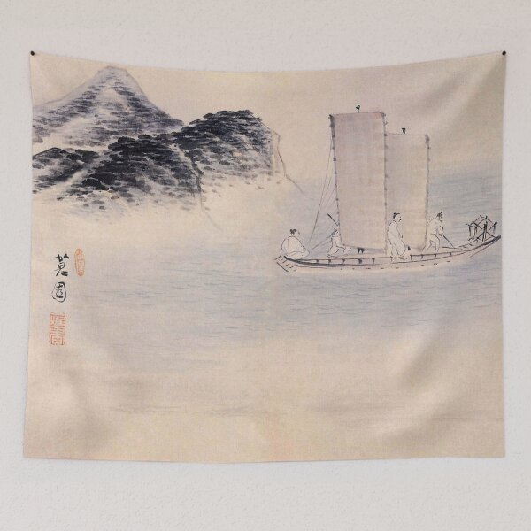Item preview, Korean Painting Minhwa Cross the River designed and sold by tangerinemars.