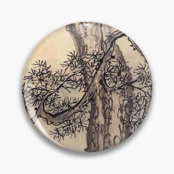 Item preview, Korean Painting Minhwa Pine tree designed and sold by tangerinemars.