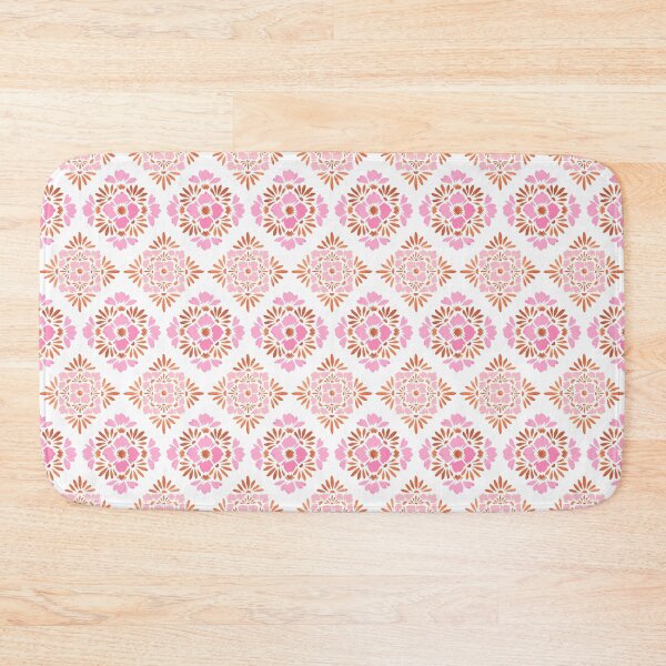 Item preview, Pretty Boho Floral Sunset Tile Design Pink designed and sold by WildFlowerWC.