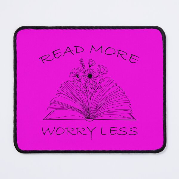 Item preview, Read More Worry Less, Reading Quote, Book Quote designed and sold by DesignHouse07.