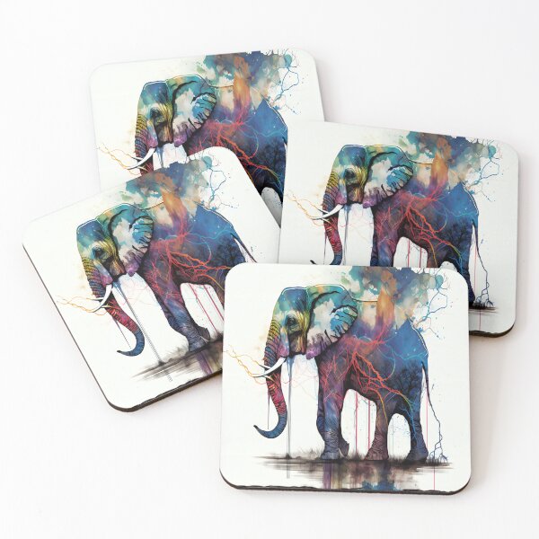 Item preview, Abstract Elephant Art designed and sold by KingExpressions.