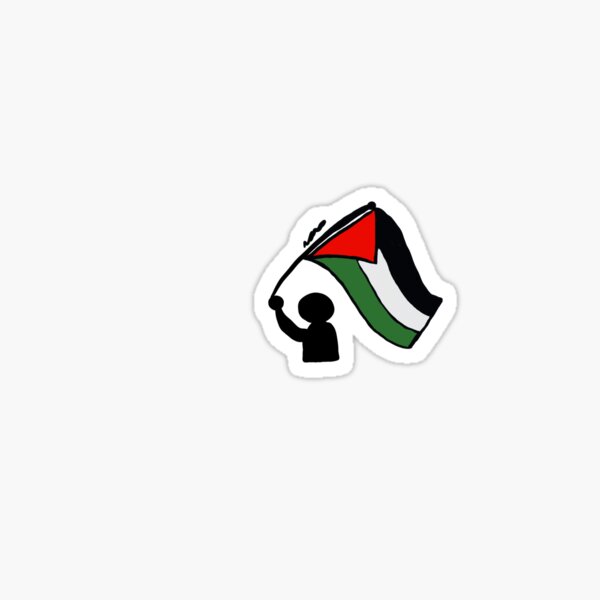Item preview, Waving the Palestine flag  designed and sold by eternallmind.