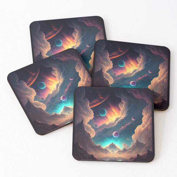 Item preview, Interstellar Dust Clouds/Andromeda Galaxy Sky/Space Art /Pluto Dwarf Planet Surface/New Horizons Mission/Interplanetary Art designed and sold by aiphotosart.