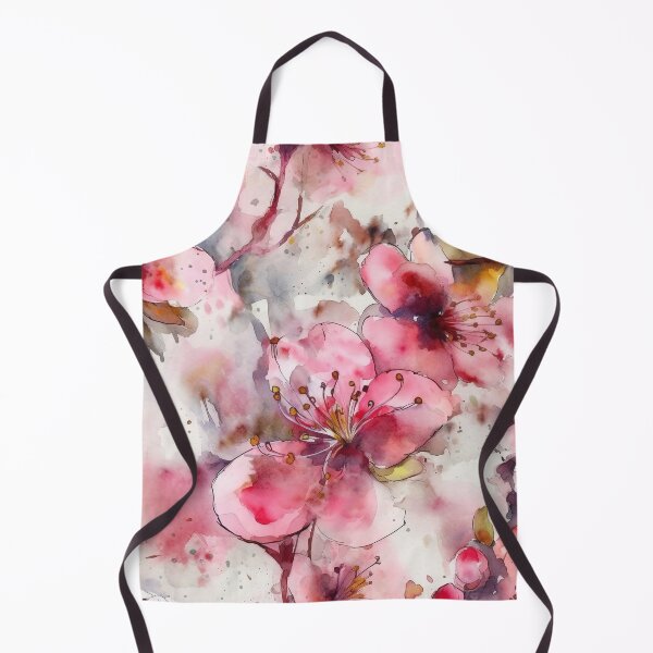 Item preview, Seamless Pattern of Pink Cherry Flowers. AI generated Illustration. designed and sold by svetlanna.