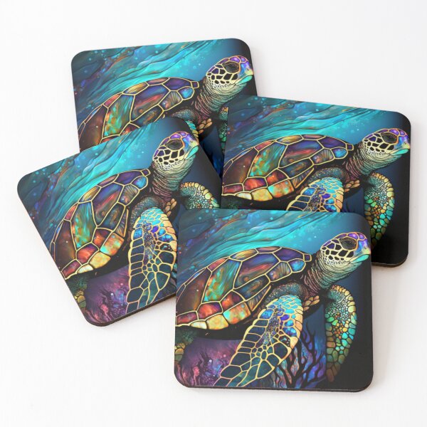 Item preview, Mosaic Sea Turtle  designed and sold by Kathleen Douglas.