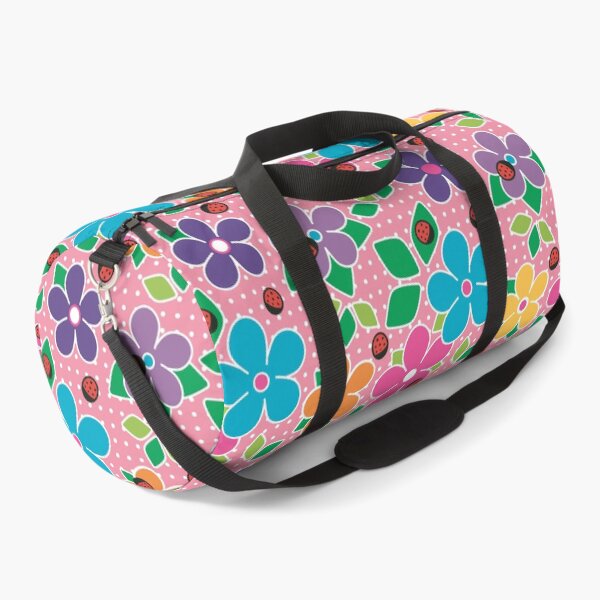 Item preview, Cute Ladybugs and Flowers Surface Repeat Pattern Polka Dots Light Pink designed and sold by MoePark.