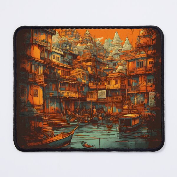 Item preview, Splendid Varanasi: A Vibrant Cityscape of India designed and sold by ankitpanda.