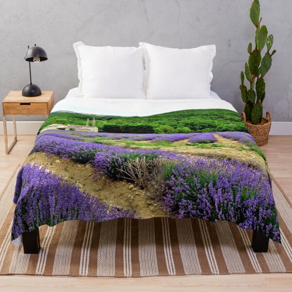 Item preview, View of lavender fields in the Drôme provencale in France designed and sold by franck380.