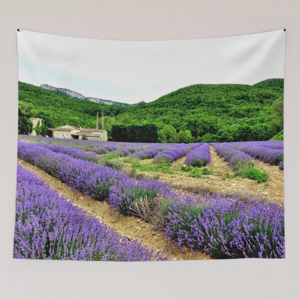 Item preview, View of lavender fields in the Drôme provencale in France designed and sold by franck380.