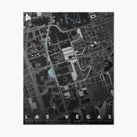 Aperçu de l'œuvre Grand Prix F1 de Las Vegas | Carte de piste pour l'art mural d'affiche | Affiche de Formule 1 créée et vendue par MoshoboMakes.