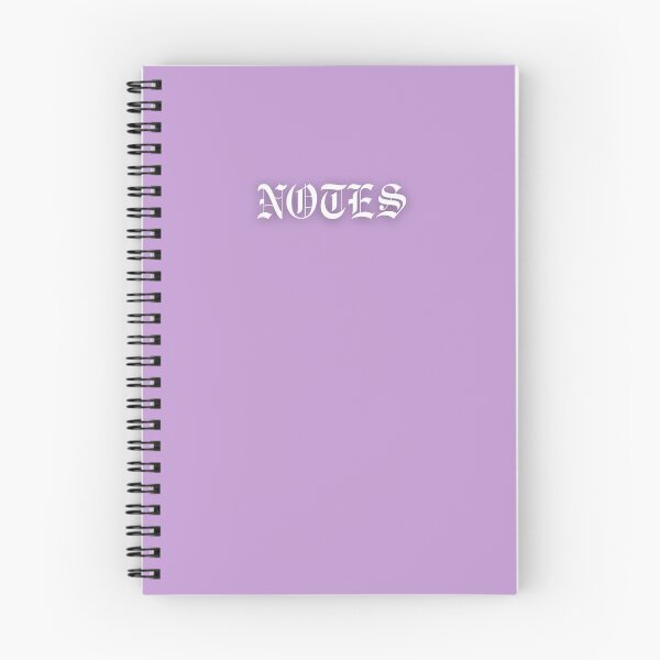Item preview, Pastel Purple Old English Notes Book designed and sold by Ninjakandy.