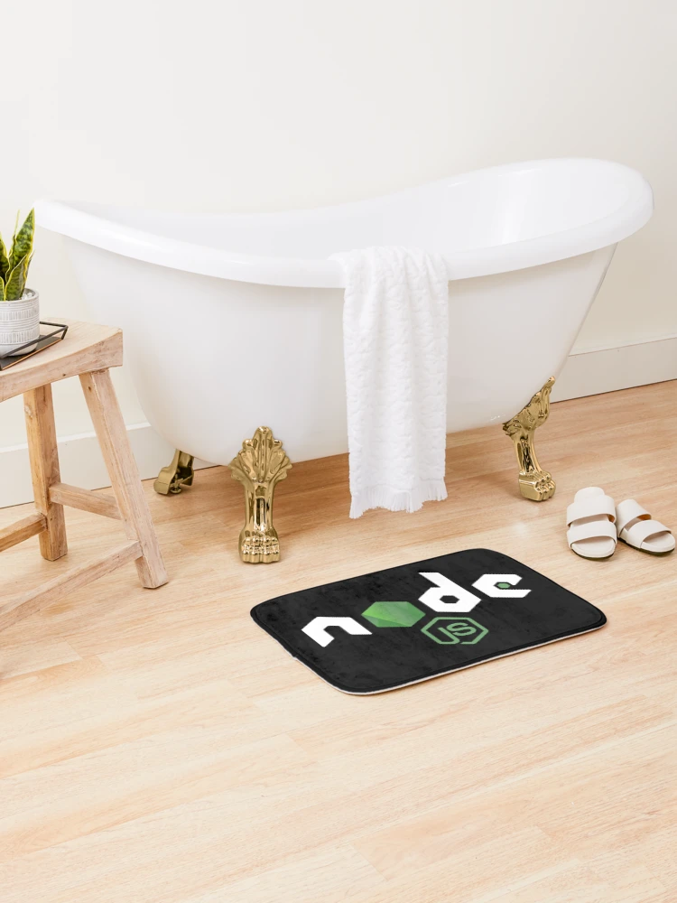 Thumbnail 2 of 6, Bath Mat, NodeJS JavaScript Programmer designed and sold by BradleyKunze2.