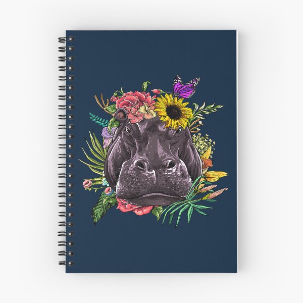 Item preview, Floral Hippopotamus Gardening Botanical Plant Flower Lover  designed and sold by birose58.