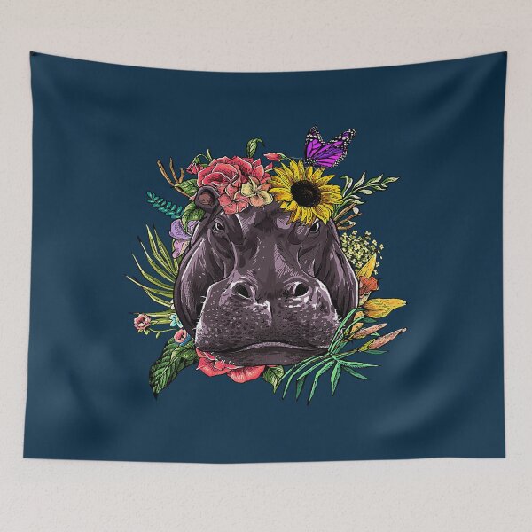 Artikelvorschau, Blumen Hippopotamus Gartenarbeit botanische Pflanze Blumenliebhaber entworfen und verkauft von birose58.