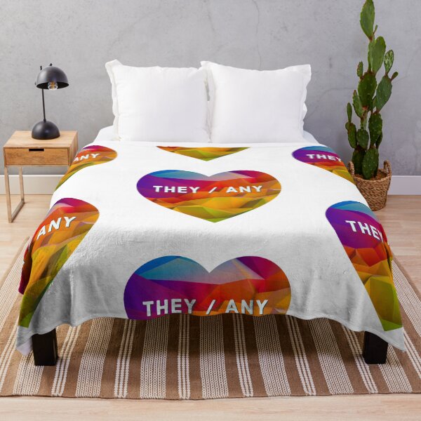 Item preview, They/Any Pronouns in a Rainbow Heart designed and sold by MxA19.