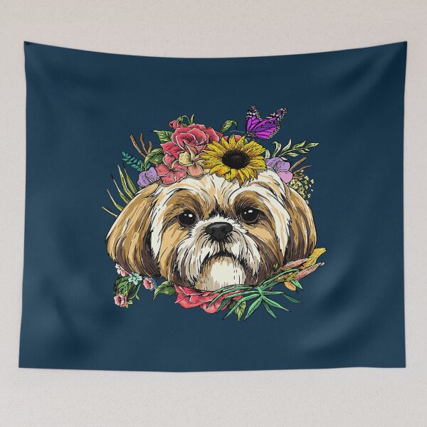 Artikelvorschau, Blumenshih-tzu-Hundefrühlings-Natur-Shih-Tzu-Liebhaber entworfen und verkauft von birose58.