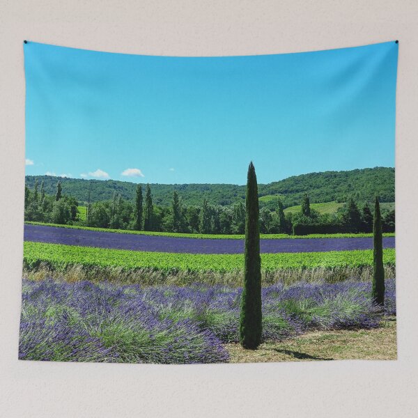 Item preview, View of lavender fields in the Drôme provencale in France designed and sold by franck380.