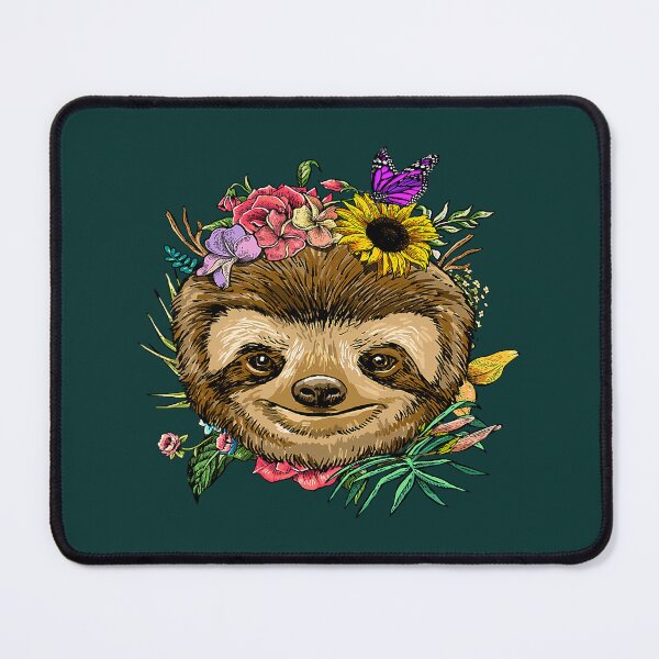Item preview, Floral Sloth Spring Nature Lovers  designed and sold by birose58.