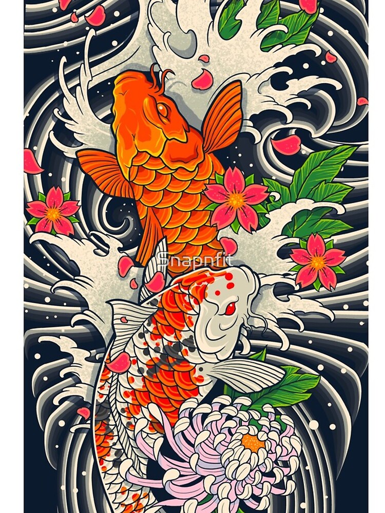 Koi Fish Pond by Snapnfit
